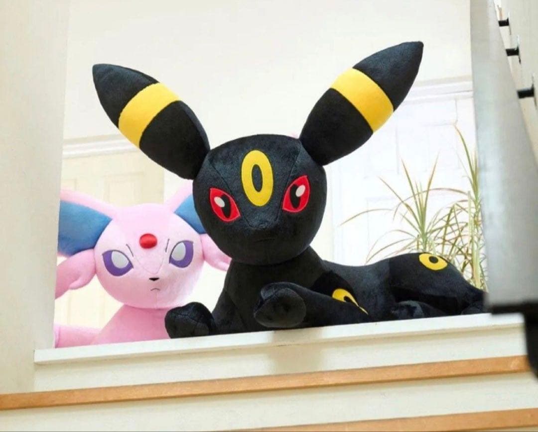 ぬいぐるみ 等身大ブラッキー 寝そべり　ポケモン