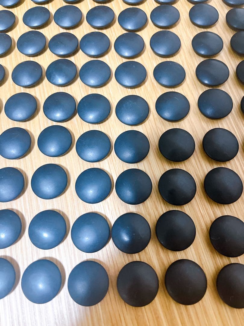 美品 碁石 蛤 36号 那智黒 高級 囲碁 白石 黒石 碁笥付き 桐箱