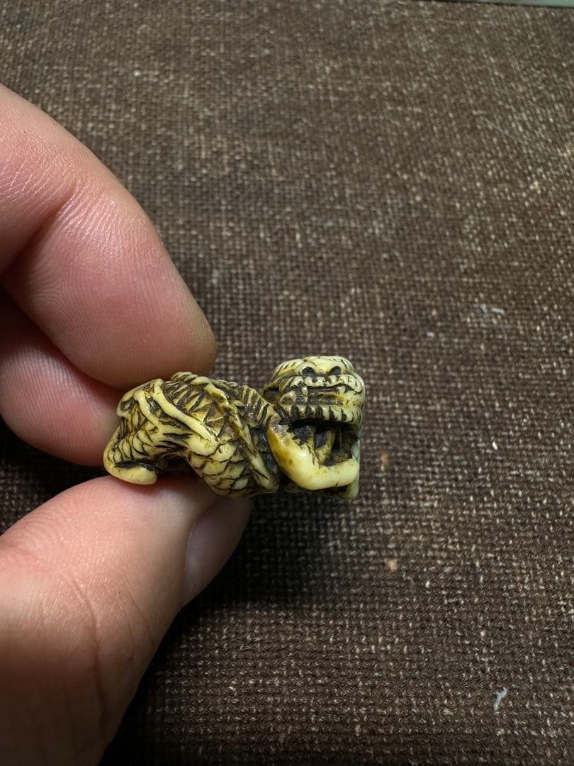 龍ちゃん様 根付　龍　根付け　江戸時代　骨董古美術　提げ物