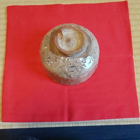 A 92 抹茶碗 萩・十代 陶兵衛作