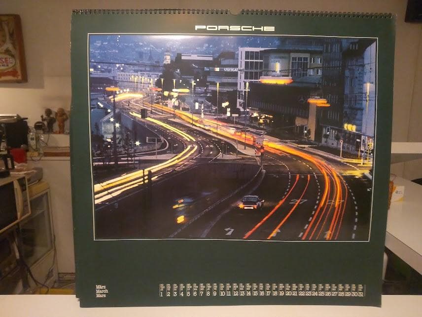 非売品★昭和レトロ★ドイツ製★1979年 PORSCHE ポルシェ カレンダー