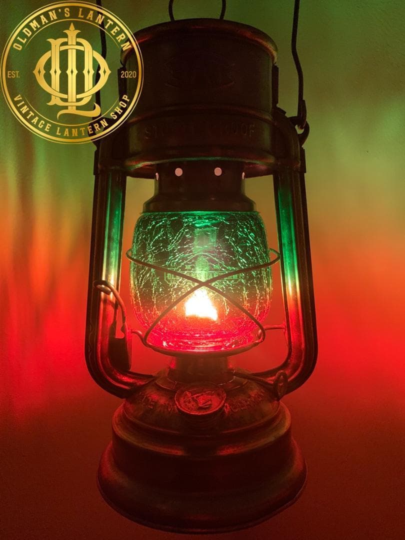 【限定】クラックグラス クラシックグリーン/アンバー Feuerhand276