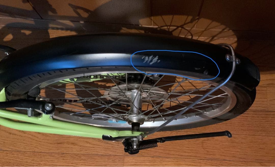 手渡限定asson 子供用自転車 16inchライムグリーン