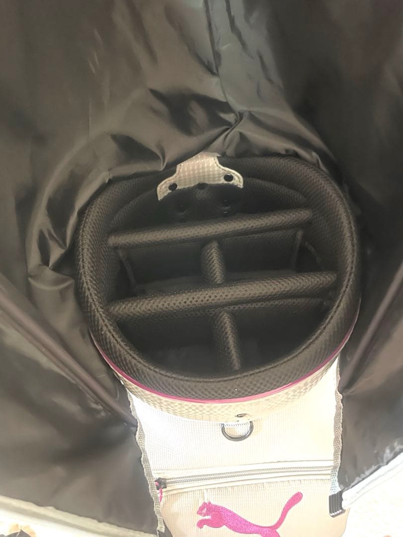 PUMA キャディバッグ グレー/パープル