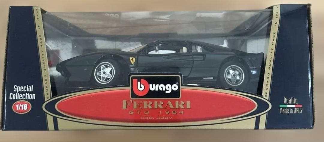ミニカー burago Ferrari GTO (1984) 1/18