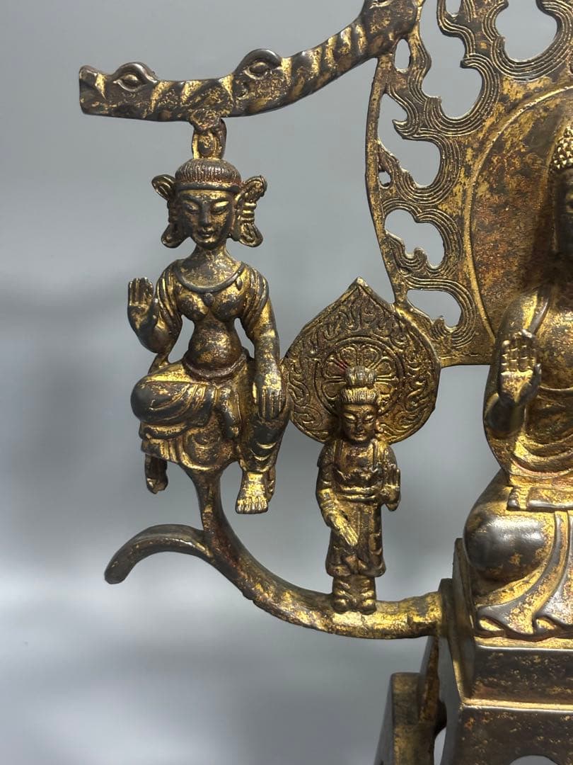 仏教古美術 純銅 文化遺産 文化財仏像伝承　 仏像 伝統的デザイン