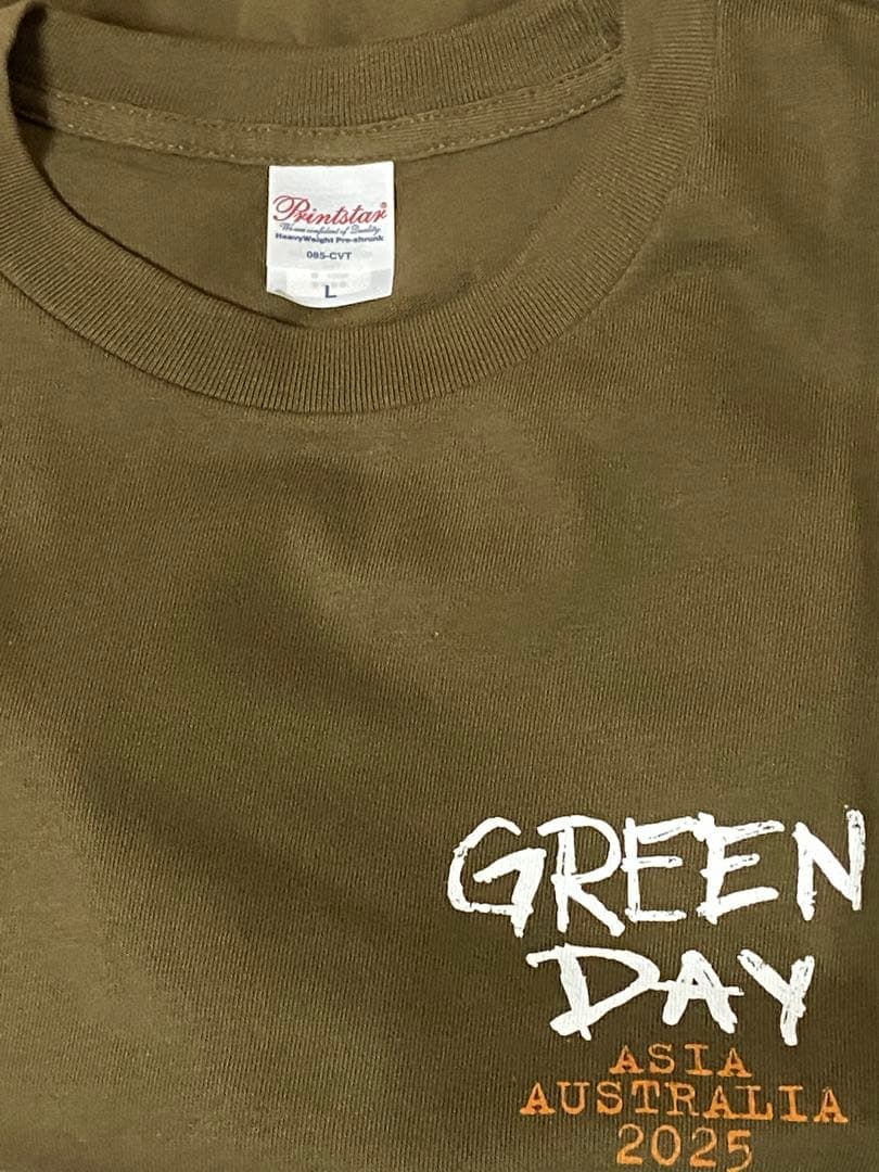 GREEN DAY 2025 TOUR tシャツ L