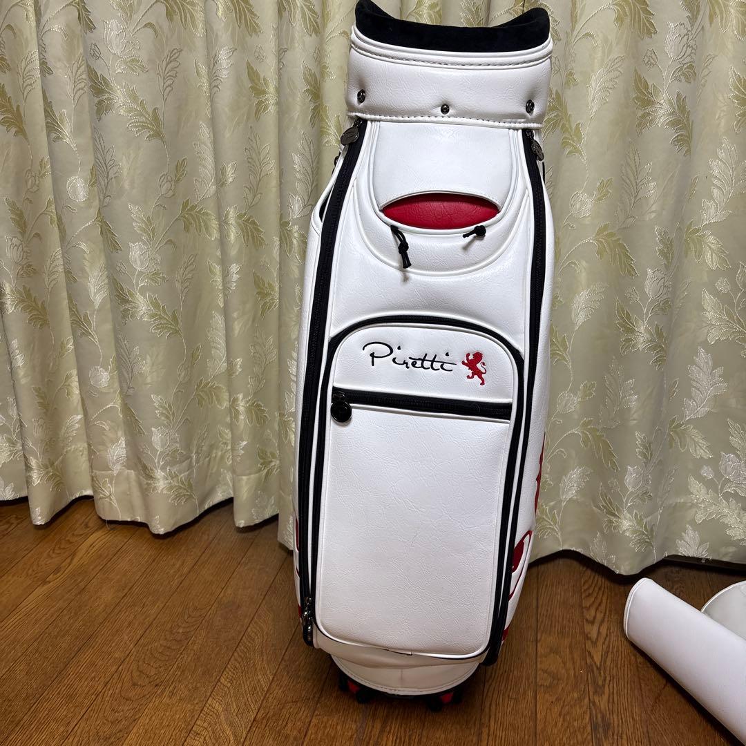 Piretti ゴルフバッグ・キャディバッグ ホワイト/レッド