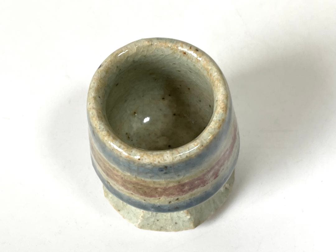 陶芸家　作家物　作者不明　呉須　辰砂　猪口　ぐい呑　酒器　民芸　河井寛次郎　？