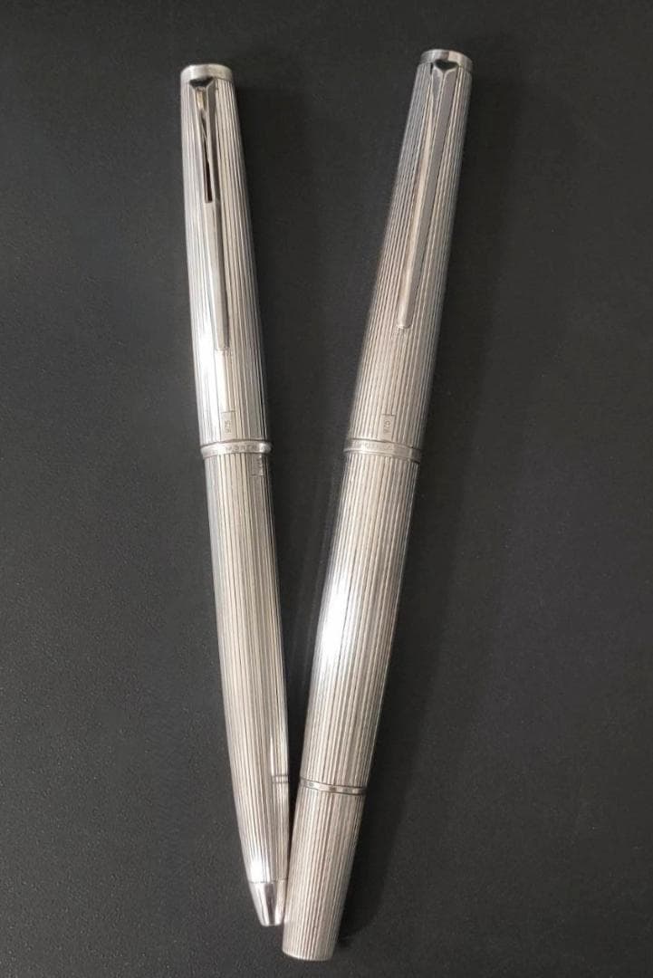 良品 モンブラン 925シルバー 1266 万年筆 1866 ボールペンセット