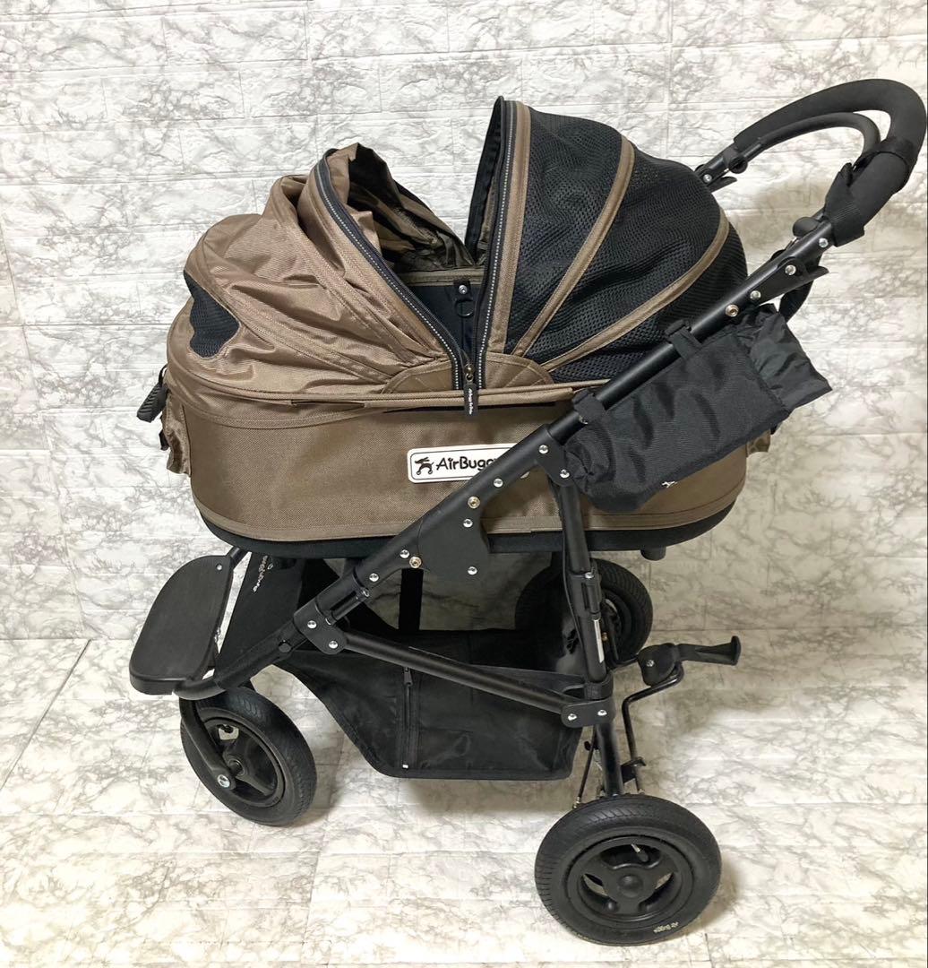 【美品】Airbuggy for Dog DOME2 Mレインカバー マット付き