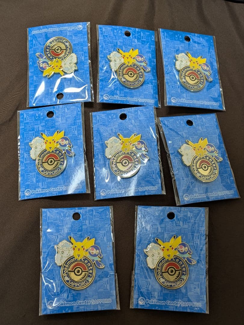 ポケモンセンター札幌 ロゴピンズ×8個セット