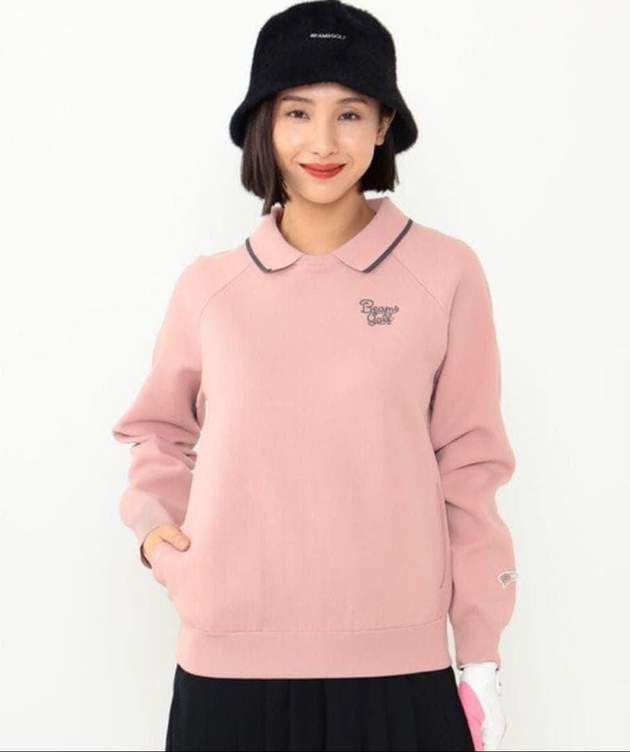 BEAMS GOLF ORANGE LABEL 襟付き ニット プルオーバー