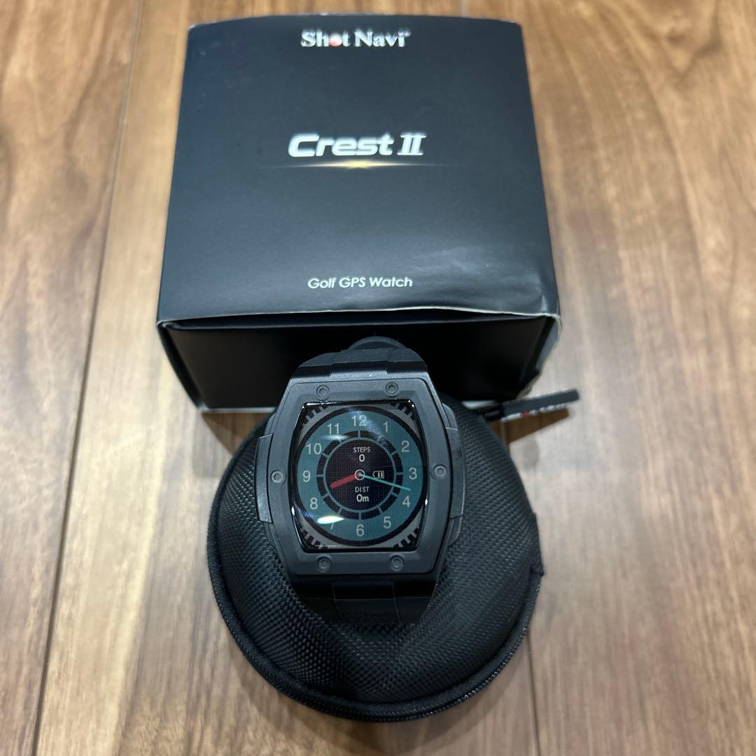 美品 定価33000円 ショットナビ クレスト2 ゴルフGPS腕時計