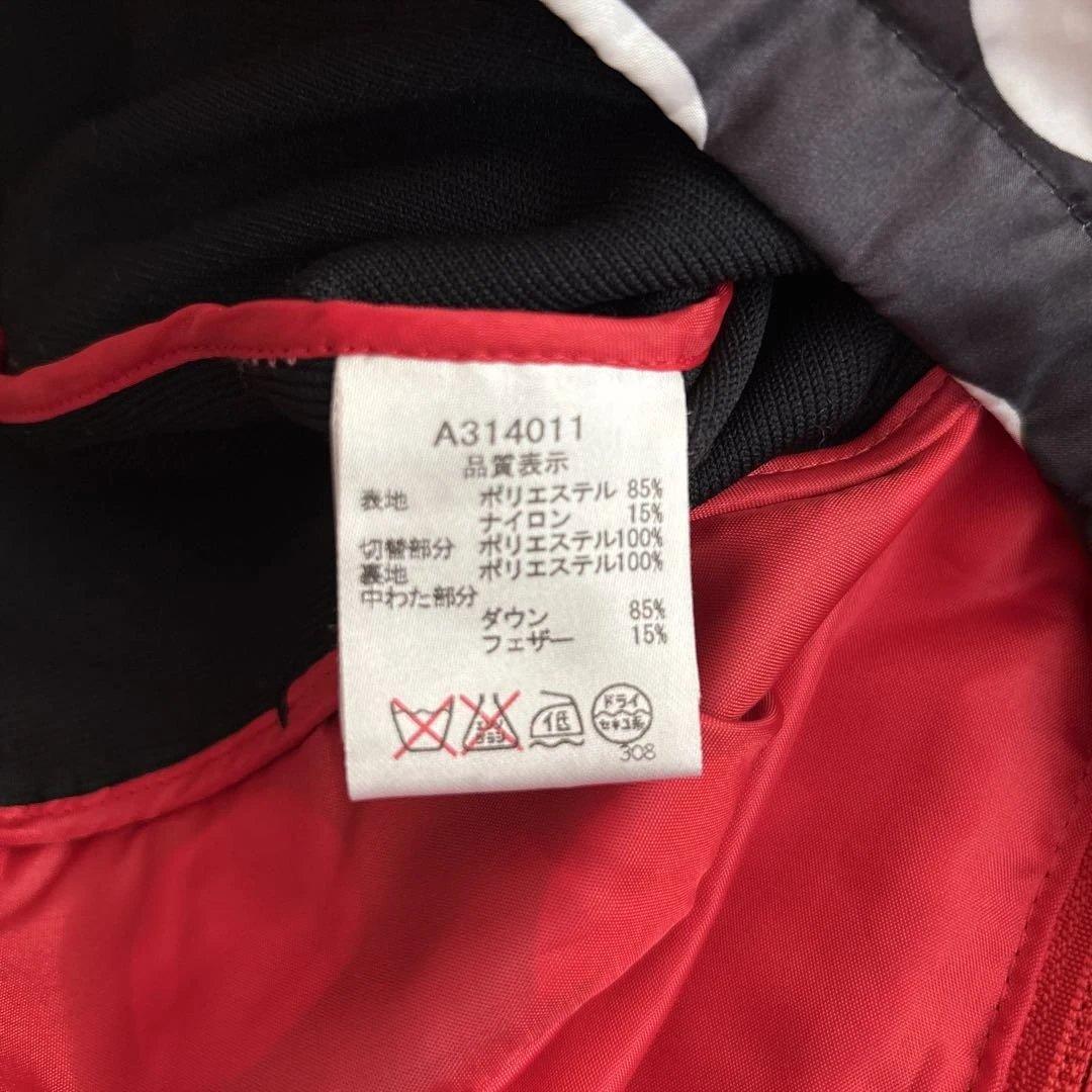 【美品】archivio ゴルフジャケット 中綿 水玉 ダークグレー レディース