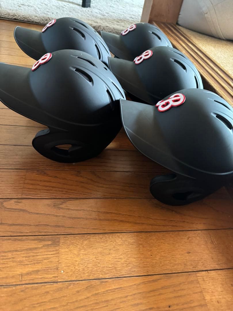 ミズノ製 両耳 つや消しヘルメット