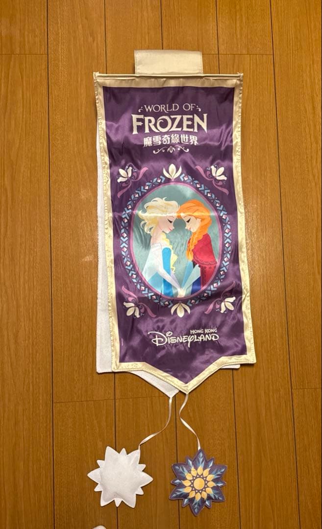 香港ディズニーランド　ワールドオブフローズン　ホテル　デコレーションセット