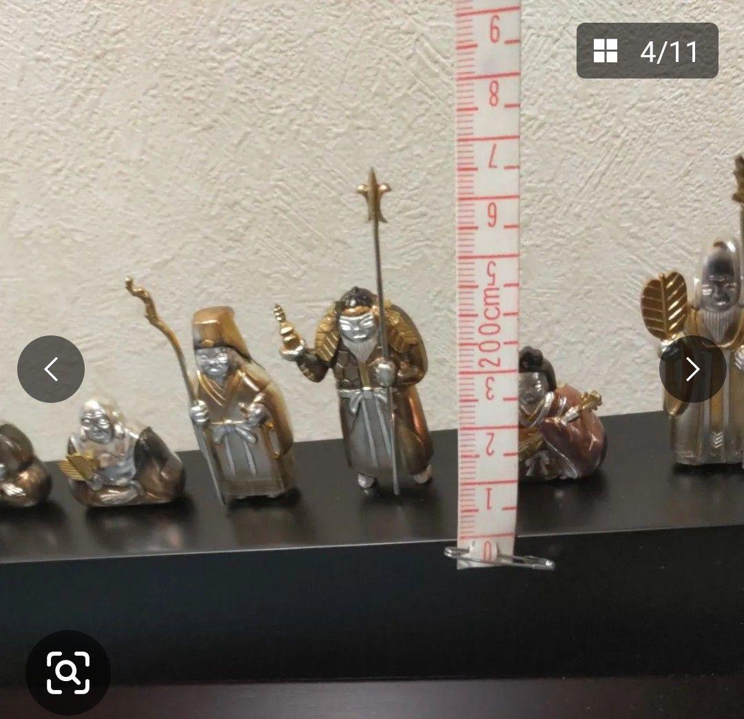 や*ん様 武比古　純銀 恵比寿 大黒 七福神 置物 オブジェ 縁起物