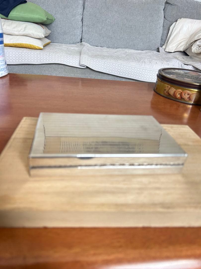 SILVER 925 銀製小物入れ銀製煙草入れアンティーク228g