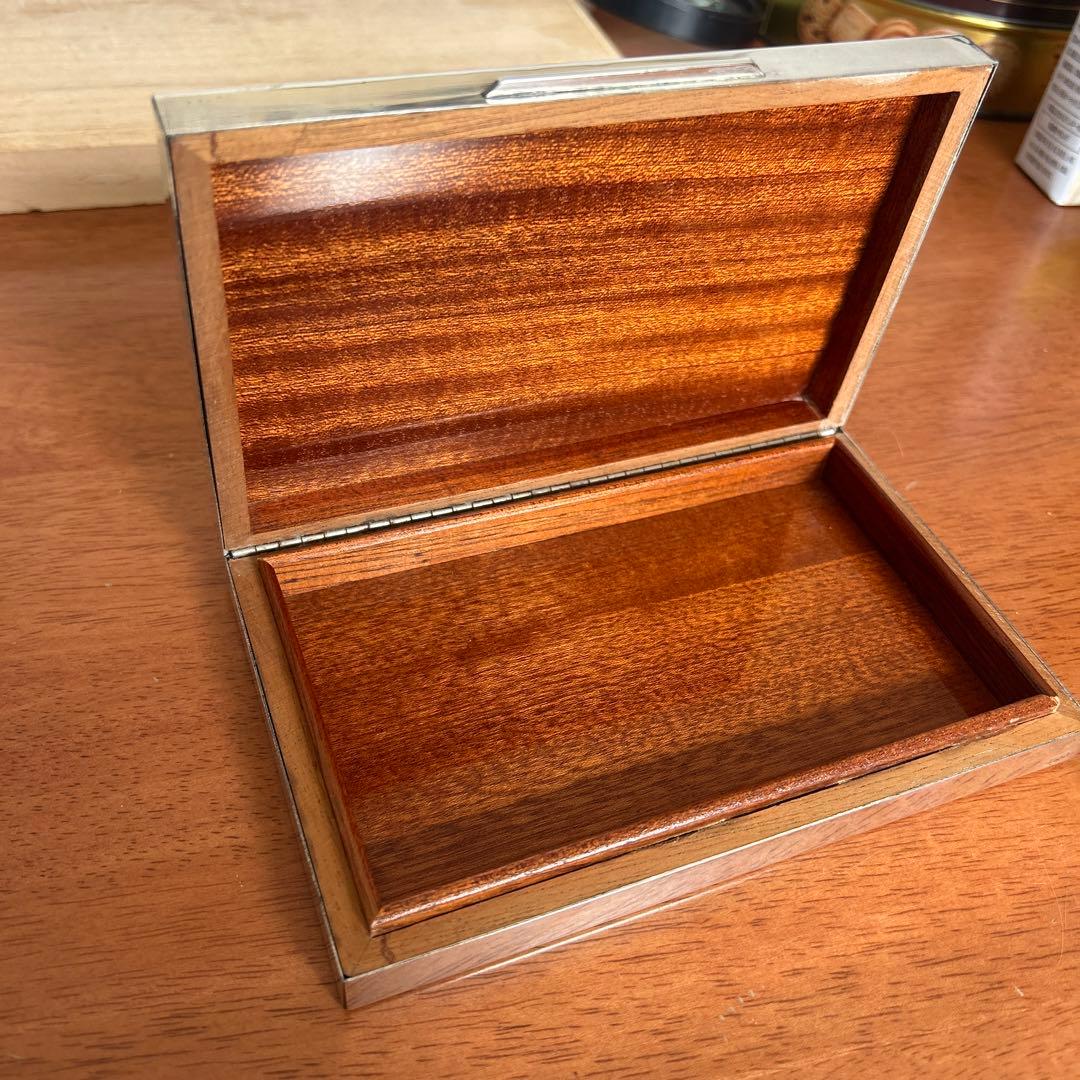 SILVER 925 銀製小物入れ銀製煙草入れアンティーク228g