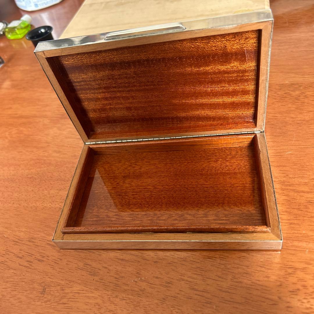 SILVER 925 銀製小物入れ銀製煙草入れアンティーク228g