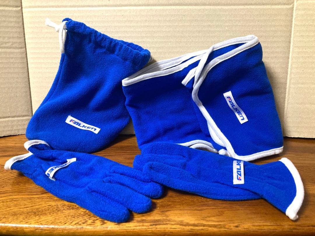 非売品 90年代 ファルケン フリース マフラー 手袋 レースクイーン 旧車