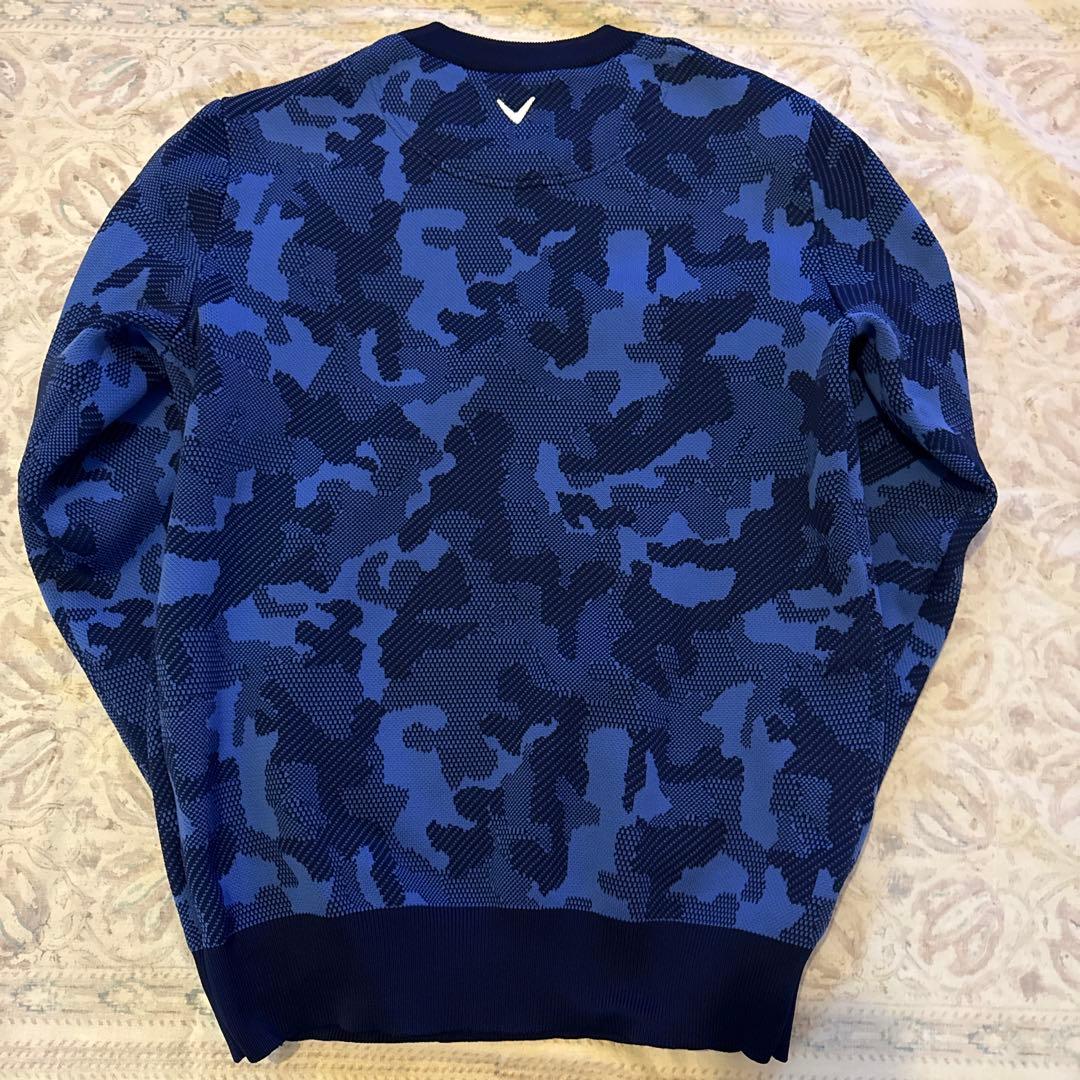 Callaway 青 迷彩 セーター