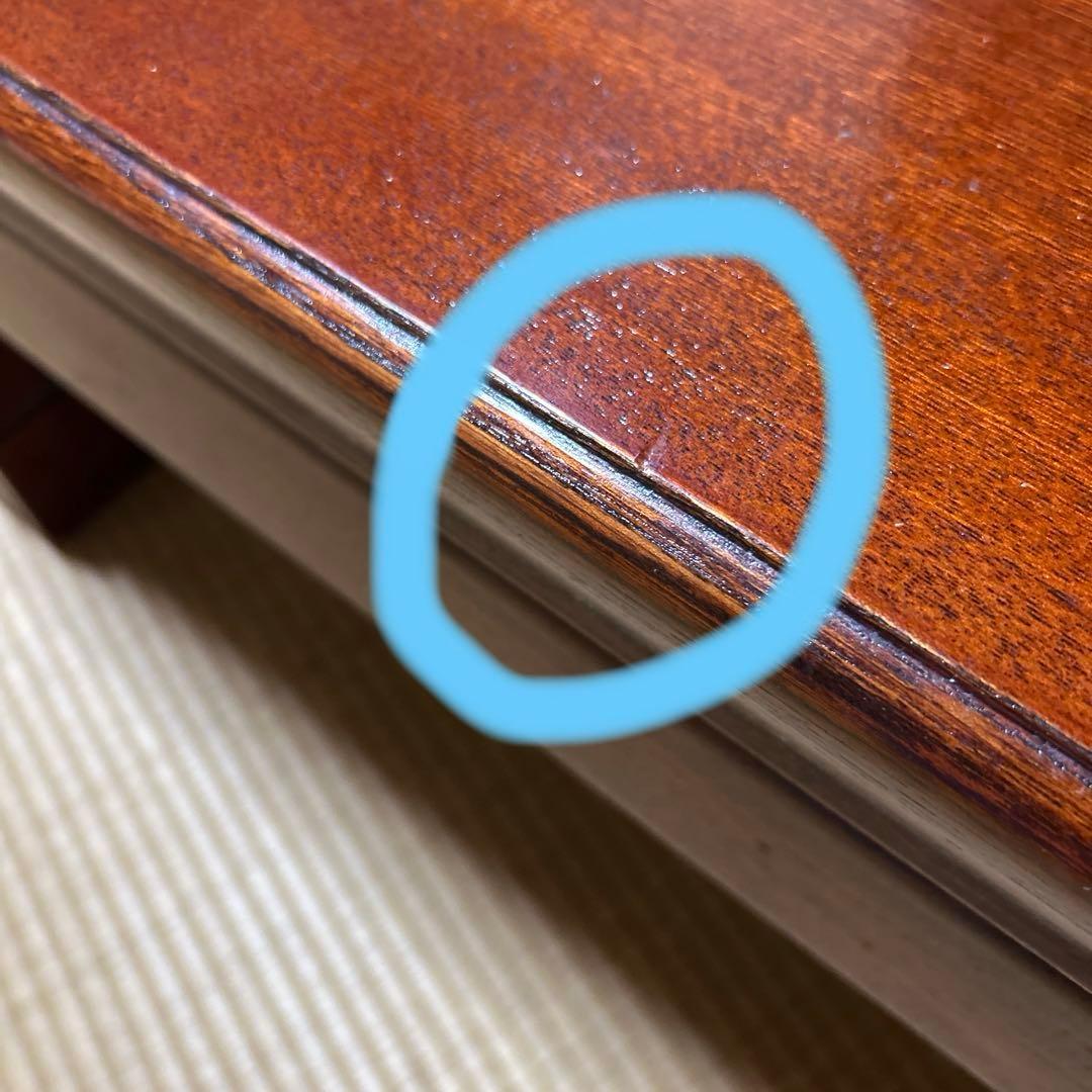 木製　茶色座卓 長方形 149x89 たのメル便