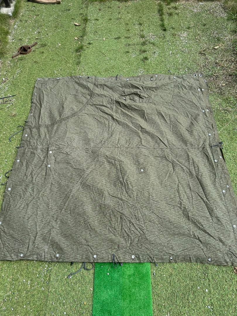 東ドイツ軍幕5枚セット　　ポンチョテント　パップテント　　軍幕タープ