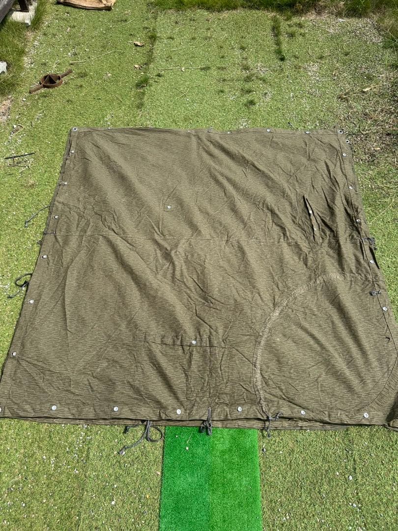 東ドイツ軍幕5枚セット　　ポンチョテント　パップテント　　軍幕タープ