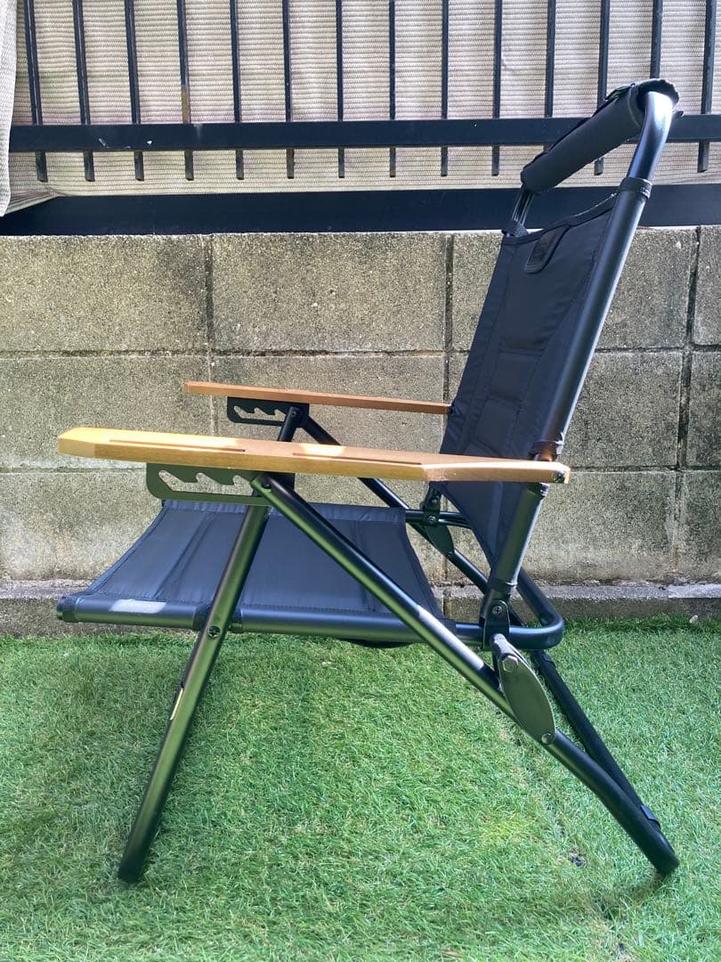 AS2OV(アッソブ)/リクライニングローローバーチェア　ブラック