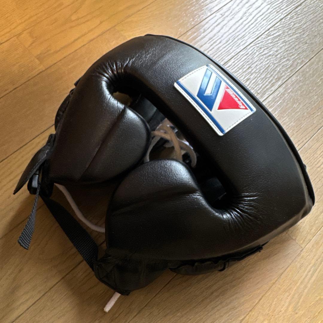 Winning （ウィニング）ボクシング ヘッドギア M 黒 美品