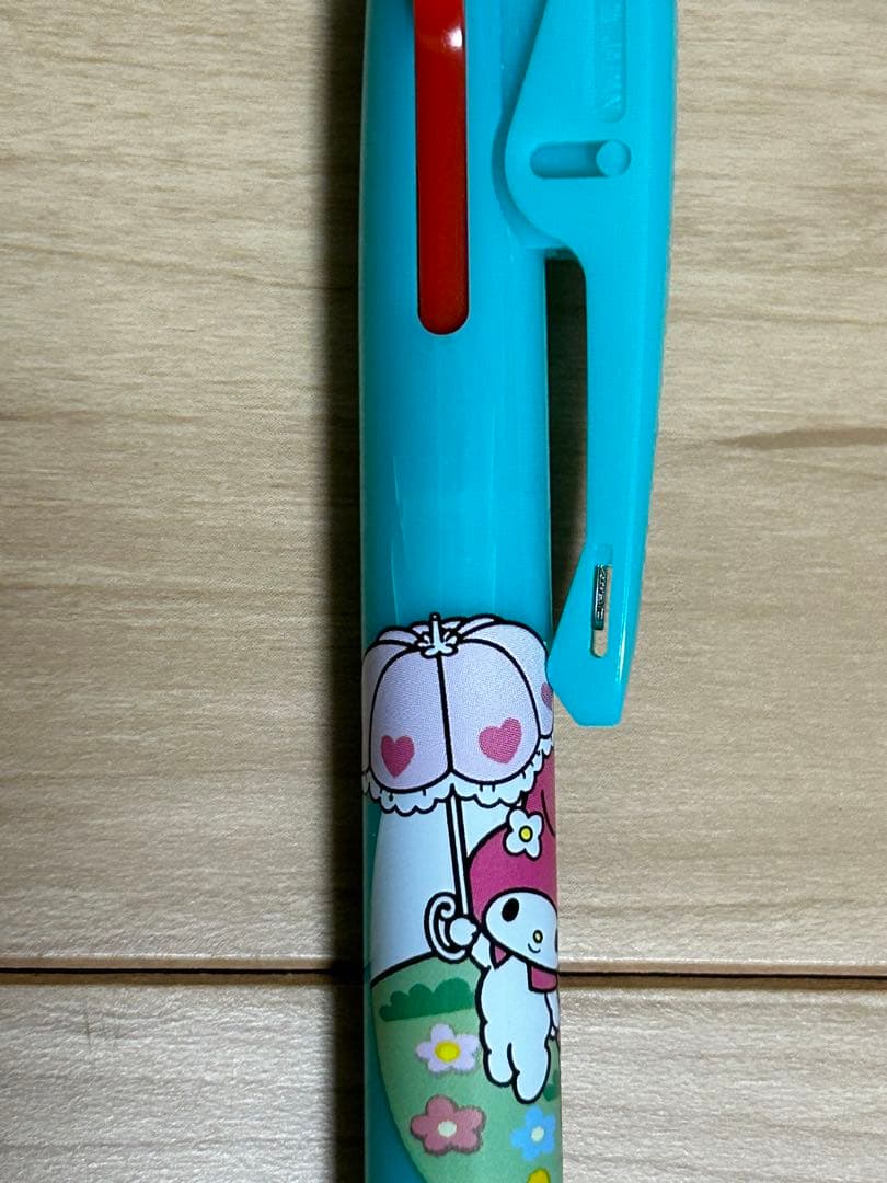 マイメロディ　ボールペン 水色　タケダ