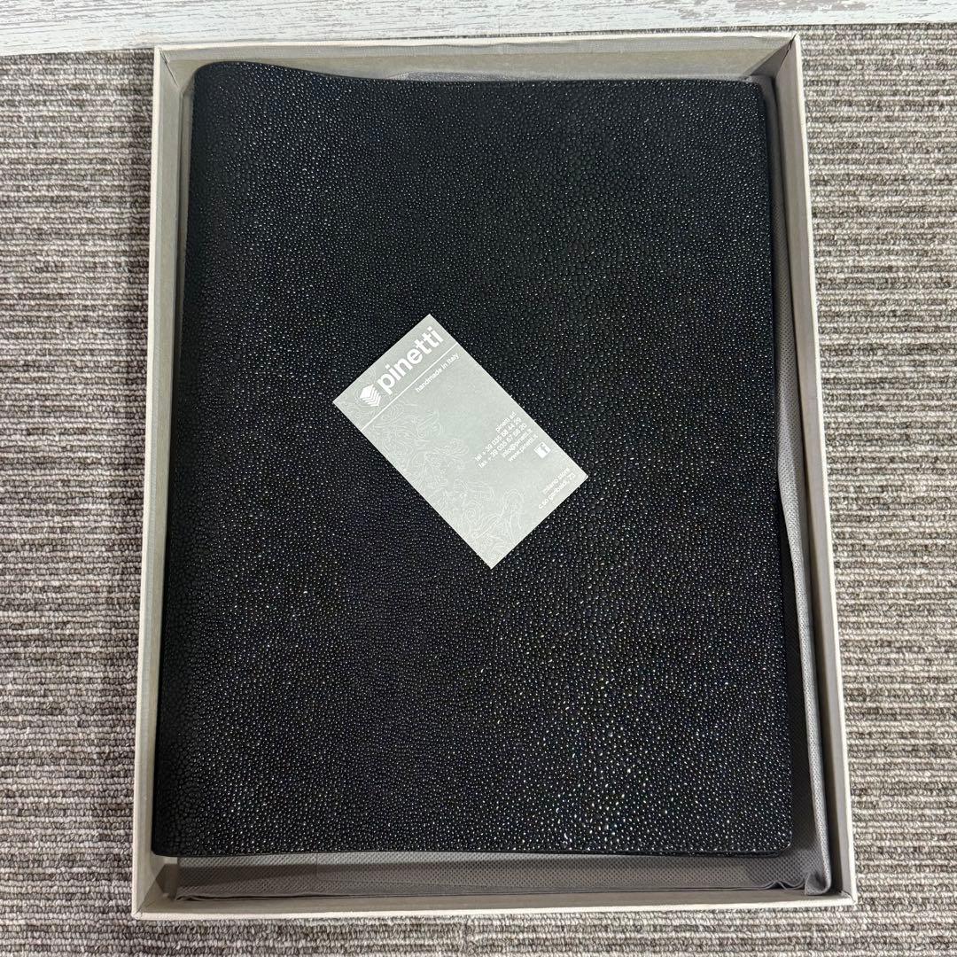 Pinetti スティングレイ エイ革 A4サイズノートカバー　レザーカバー