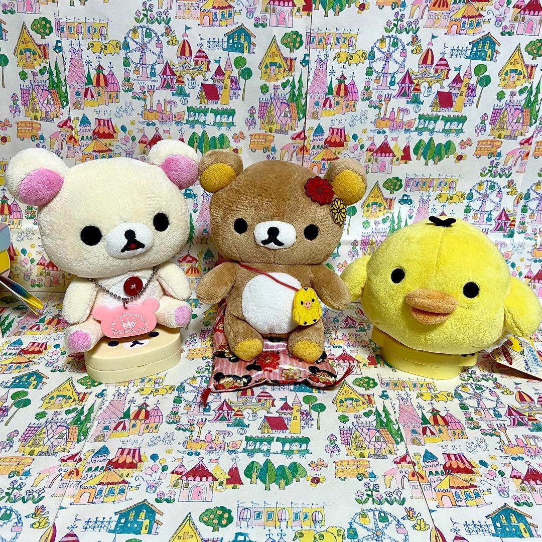 リラックマ まとめ売り20 和食器セット おすわりぬいぐるみ キーチェーン 他