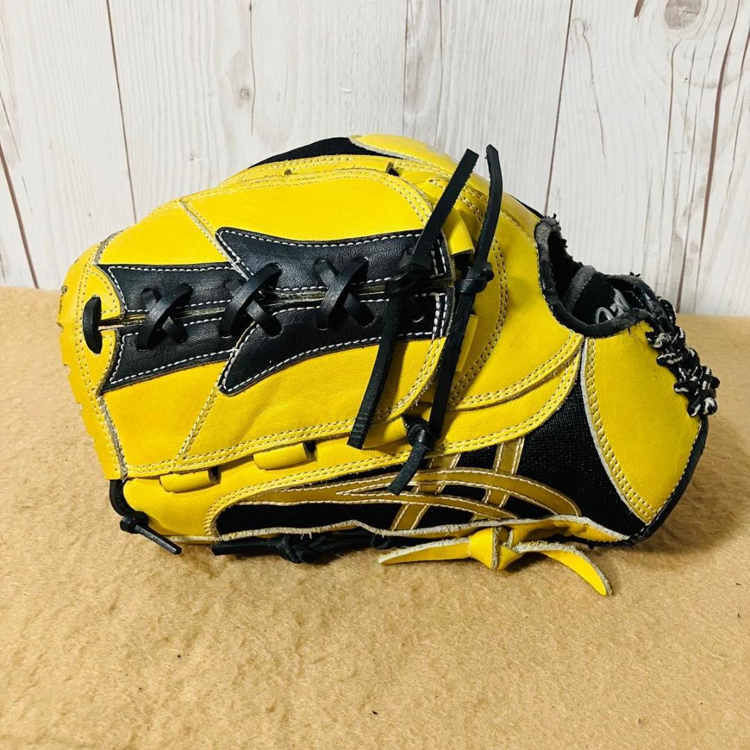 asics グローブ 軟式 BGR4TA 左投げ用 野球 投手用 イエロー