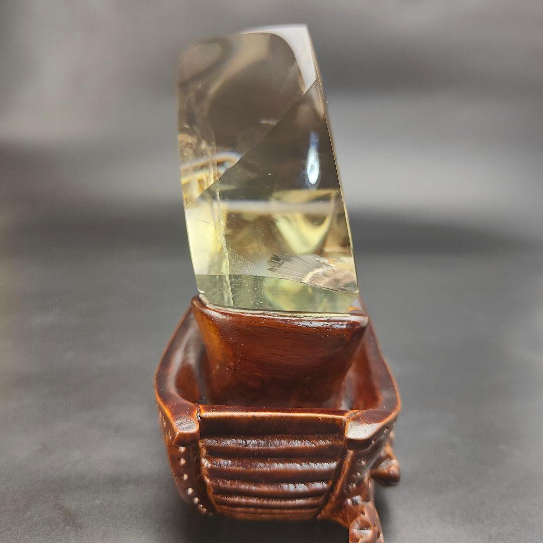 超レア物　黄水晶の宝船　水晶　天然石　パワーストーン　風水　金運　財運　船　海