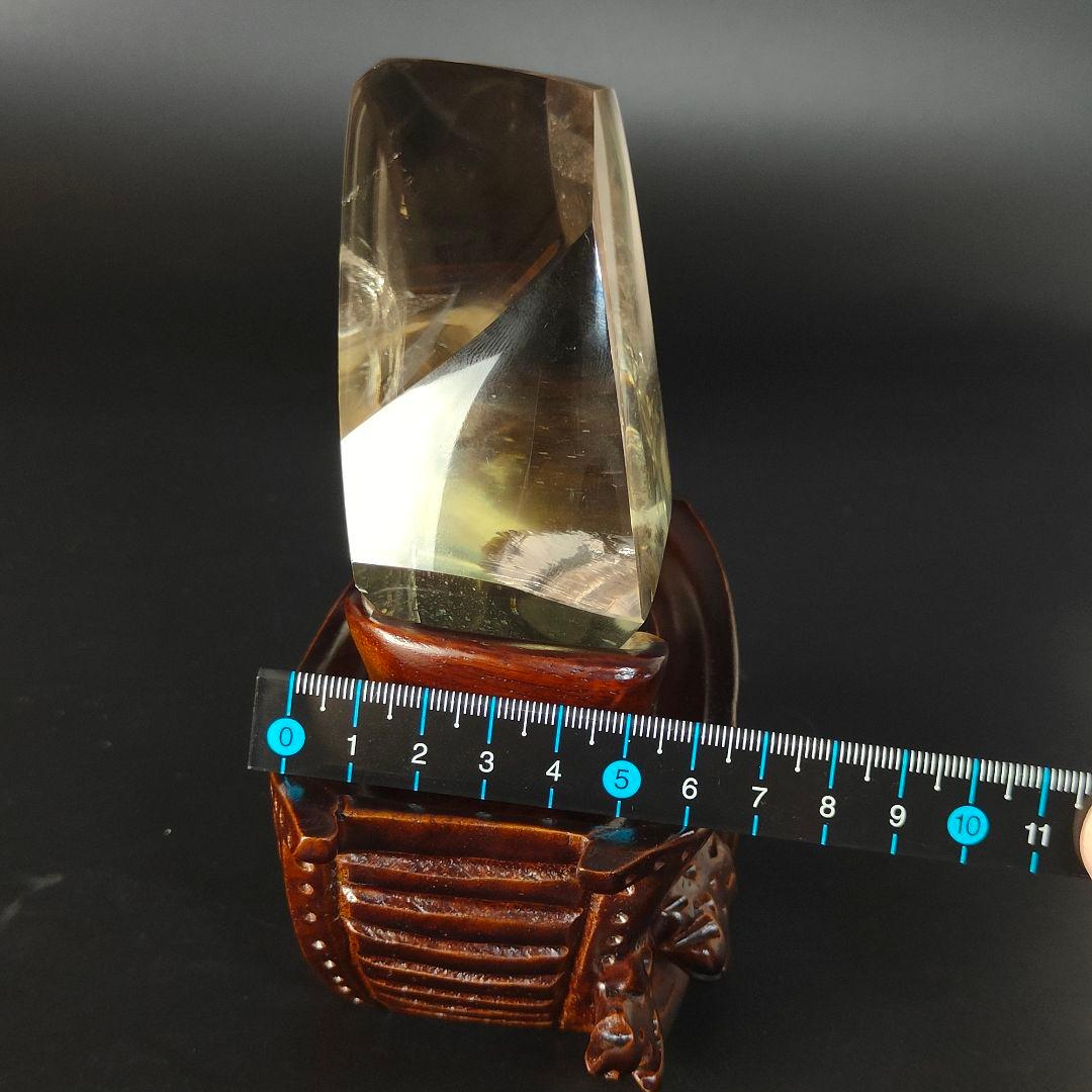 超レア物　黄水晶の宝船　水晶　天然石　パワーストーン　風水　金運　財運　船　海