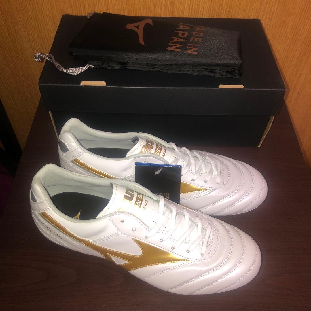 新品 未使用 タグ付 モレリア2 ジャパン 24.5cm Bright Gold