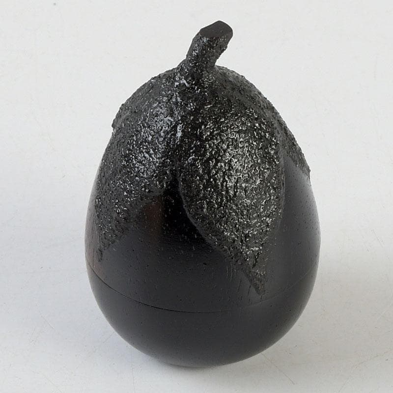 茶道具　嗣造作　黒柿　茄子香合　共箱　V　9583