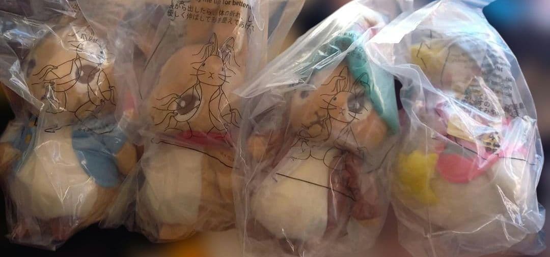 ★ラージサイズ★ピーターラビットぬいぐるみ&4種ぬいぐるみセット♪5点