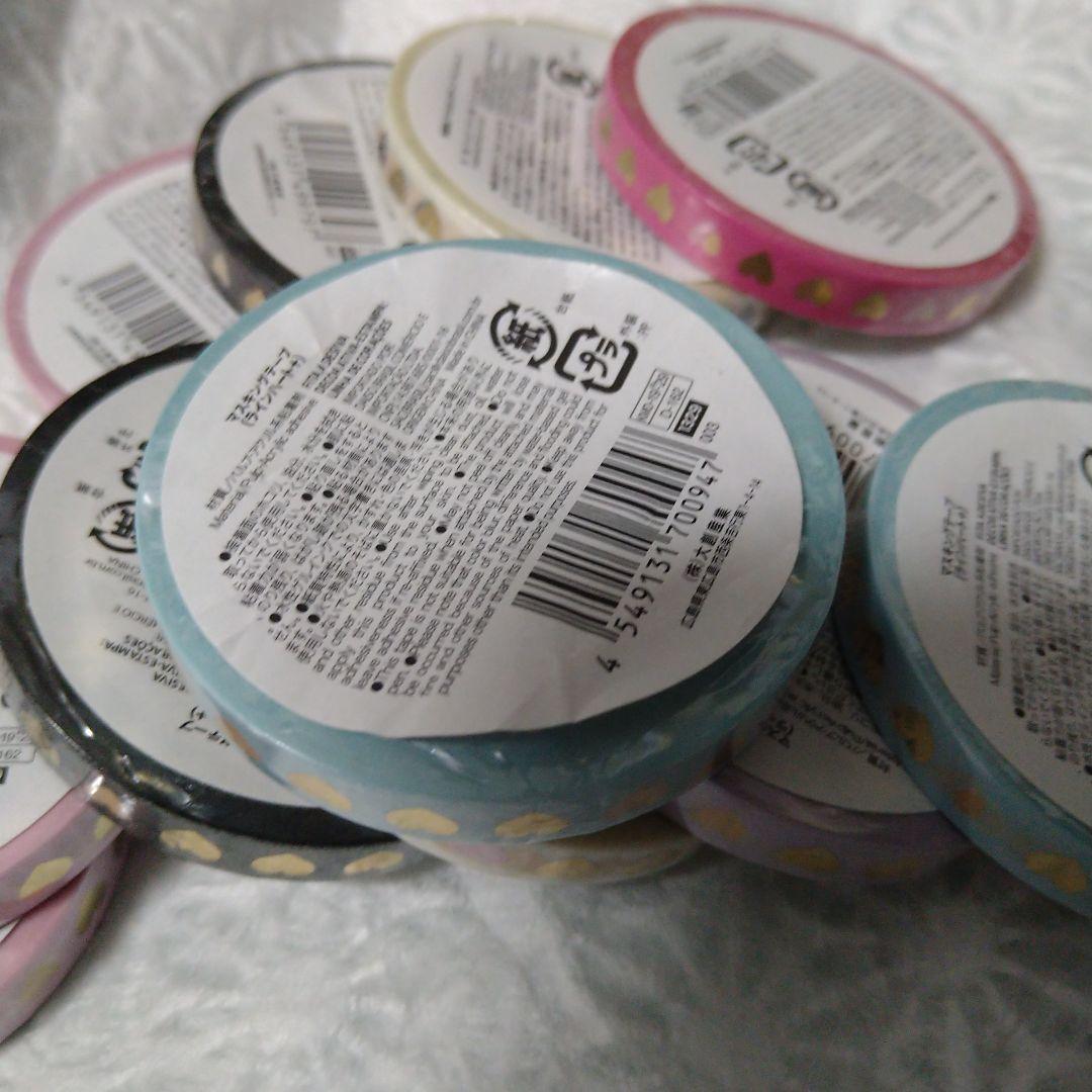 レア　ハート柄　マスキングテープ