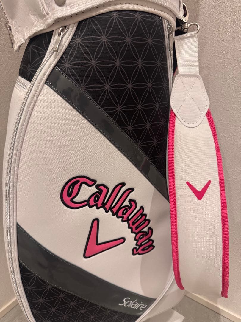 Callaway Solaire ゴルフバッグ ホワイト/ピンク