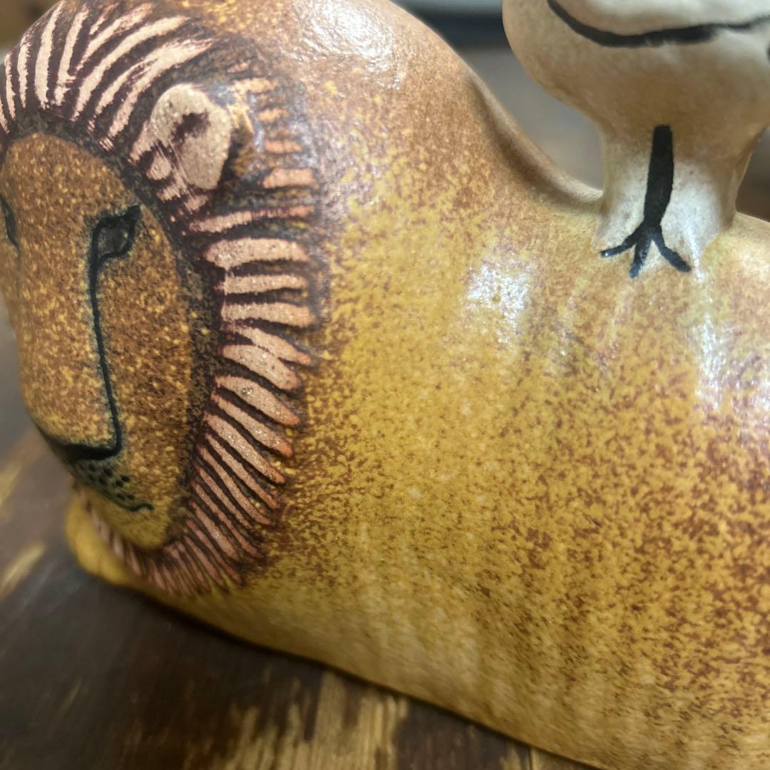 【完売品・新品未使用 】リサラーソン ライオンと鳥　代表作品　希少　廃盤品