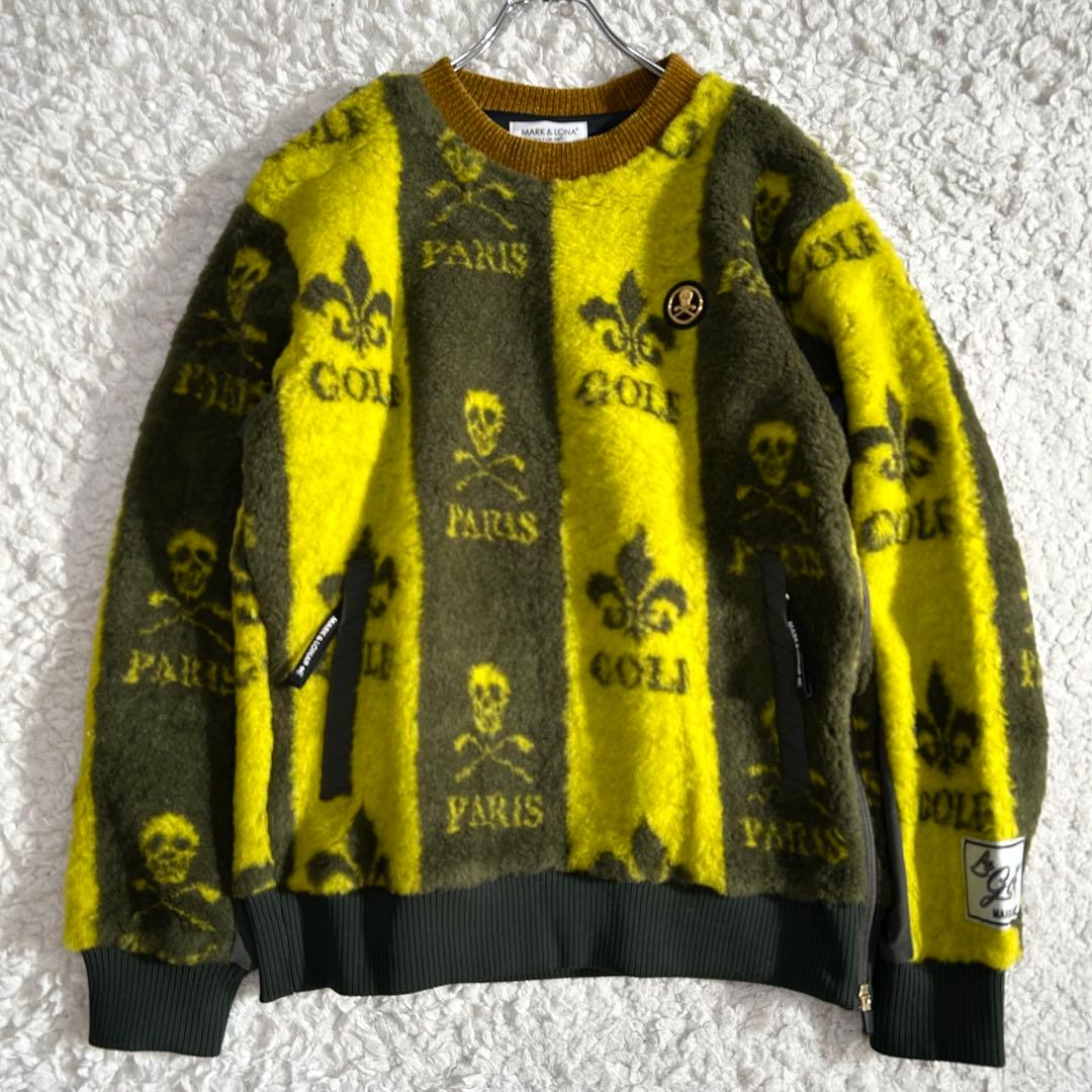 未使用タグ付 2022AW マークアンドロナ ボアニット チャーム付 サイズXL