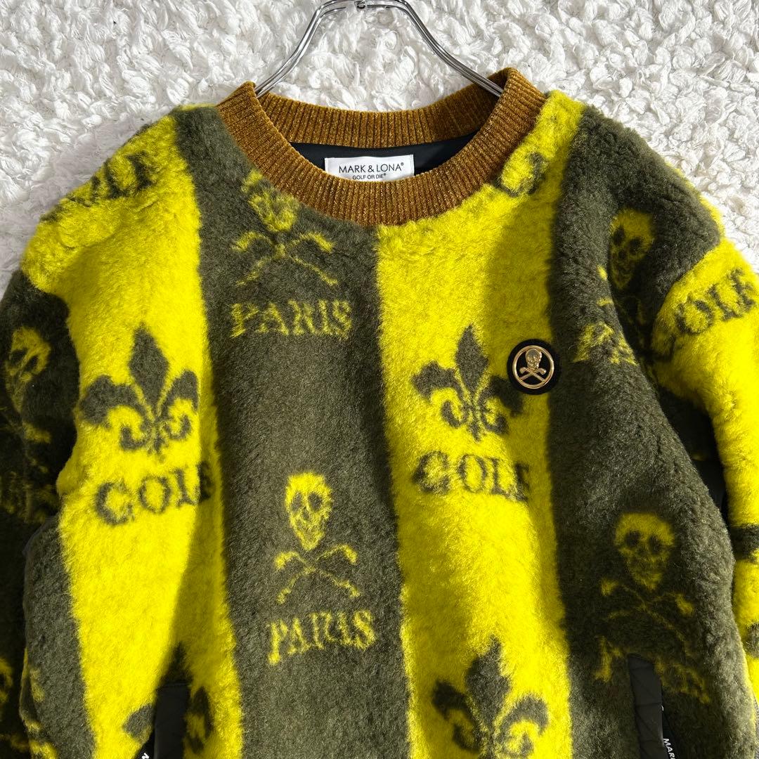 未使用タグ付 2022AW マークアンドロナ ボアニット チャーム付 サイズXL