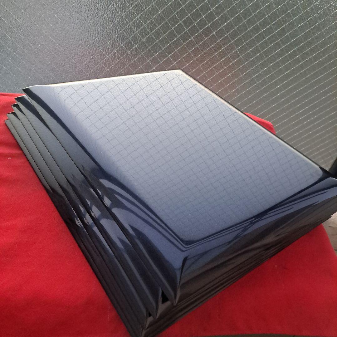 【輪島塗　五島屋謹製　卓上膳×5客】布着本堅地　沈金寿松葉　長期保管品