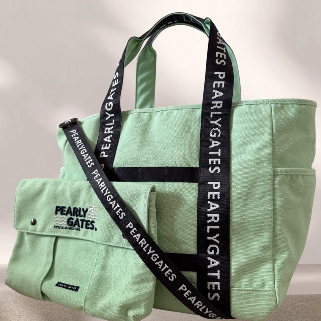 現行 パーリーゲイツ　カート ロッカー ハンド ショルダー トート バッグ 大型