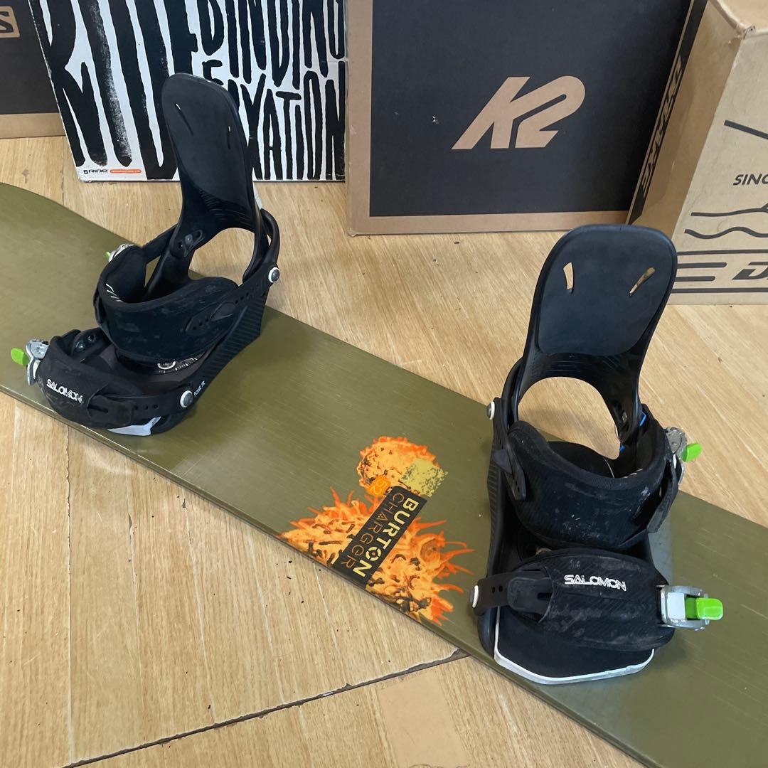 BURTON×SALOMON　バートン　バインディング付スノーボードセット