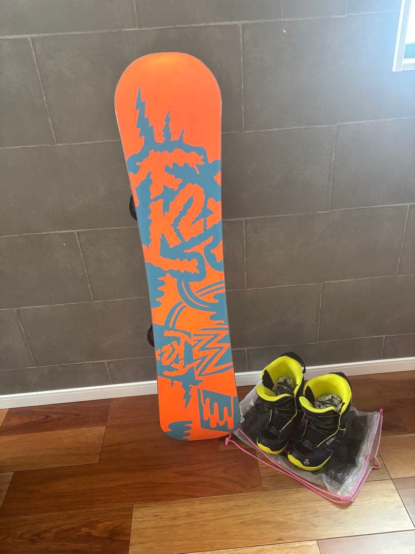 K2 Mini Turbo スノーボードとブーツセット120 3点セット